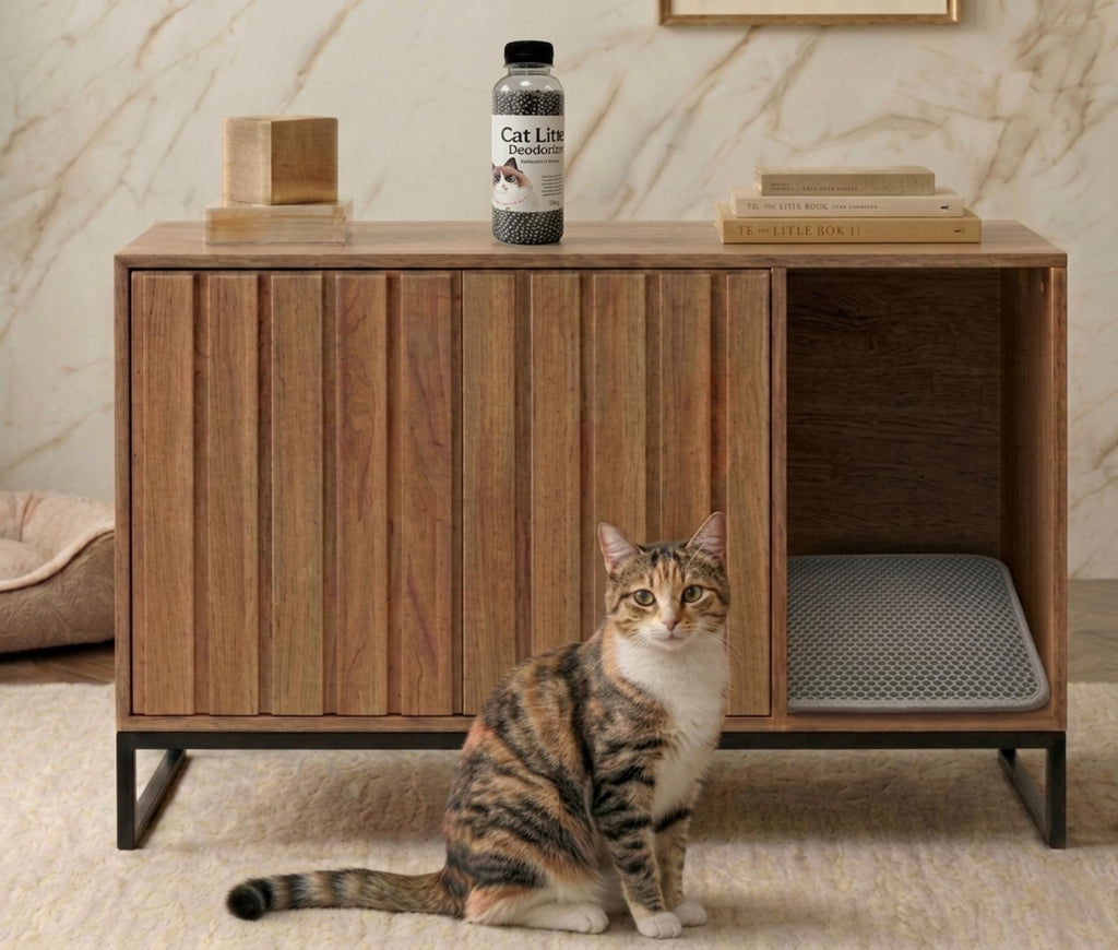 The Hidden Luxury Litter Box Furniture|3-in-1 Premium Pack