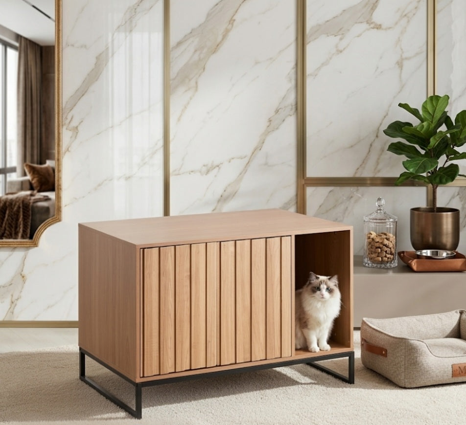 The Hidden Luxury Litter Box Furniture|3-in-1 Premium Pack