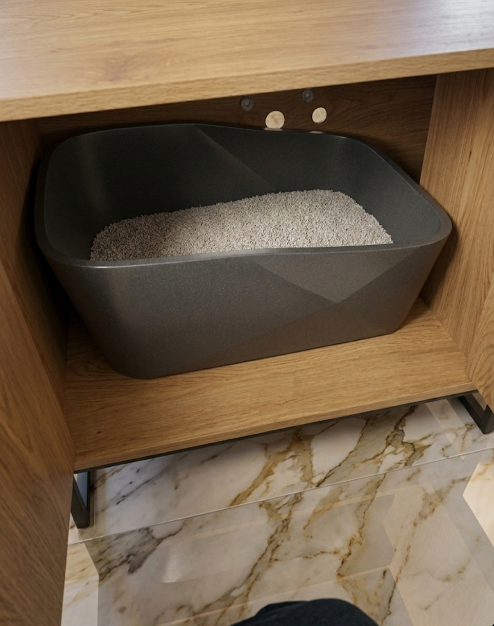 The Hidden Luxury Litter Box Furniture|3-in-1 Premium Pack
