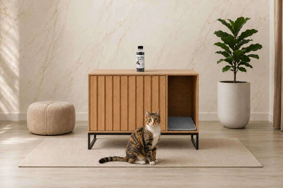The Hidden Luxury Litter Box Furniture|3-in-1 Premium Pack